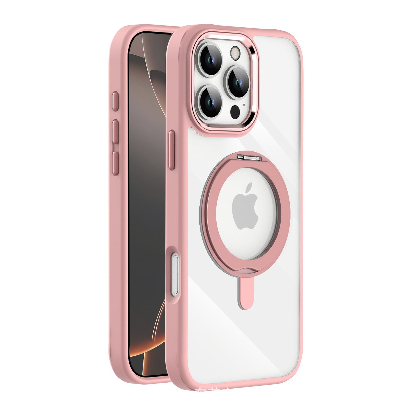 Rotating fulcrum skin-feeling magnetic high-transparency iPhone case